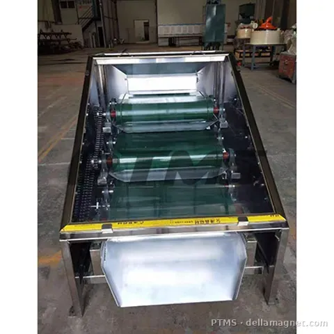 Belt type 3-layer permanent powder magnet separator