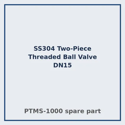 SS304 Two-Piece Threaded Ball Valve DN15